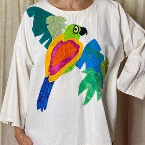 Parrot Top Artsy White